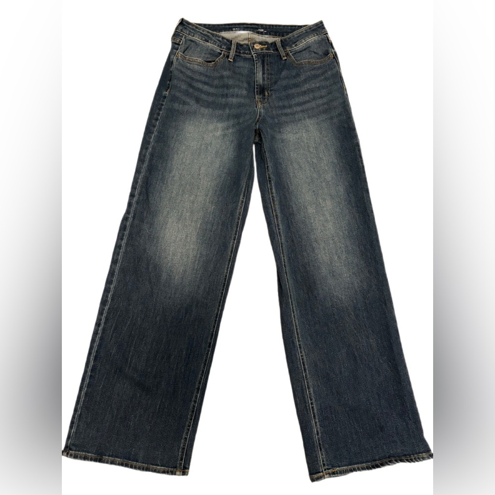 Old Navy High-Rise Wow Wide-Leg Jeans Dark Wash Size 10 Y2K